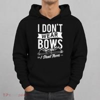 I Dont Wear Bows I Shoot Them Archery Bowhunting Hoodie thumb 0