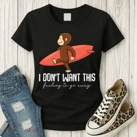 I Dont Want This Feeling To Go Away Surf Monkey Women's T-Shirt thumb 3