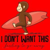I Dont Want This Feeling To Go Away Surf Monkey Santa Hat thumb 1