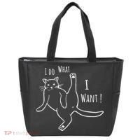 I Do What I Want Cat Tote Bag thumb 0
