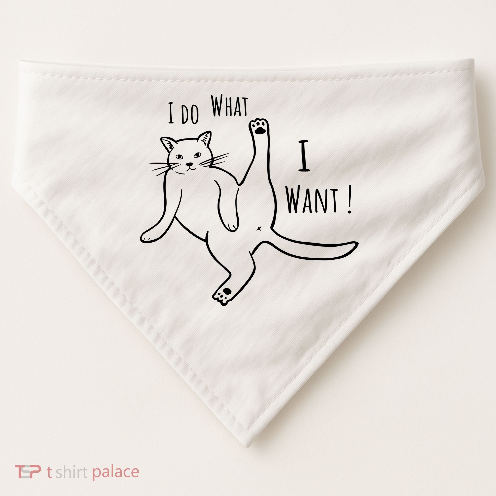 I Do What I Want Cat USA-Made Doggie Bandana