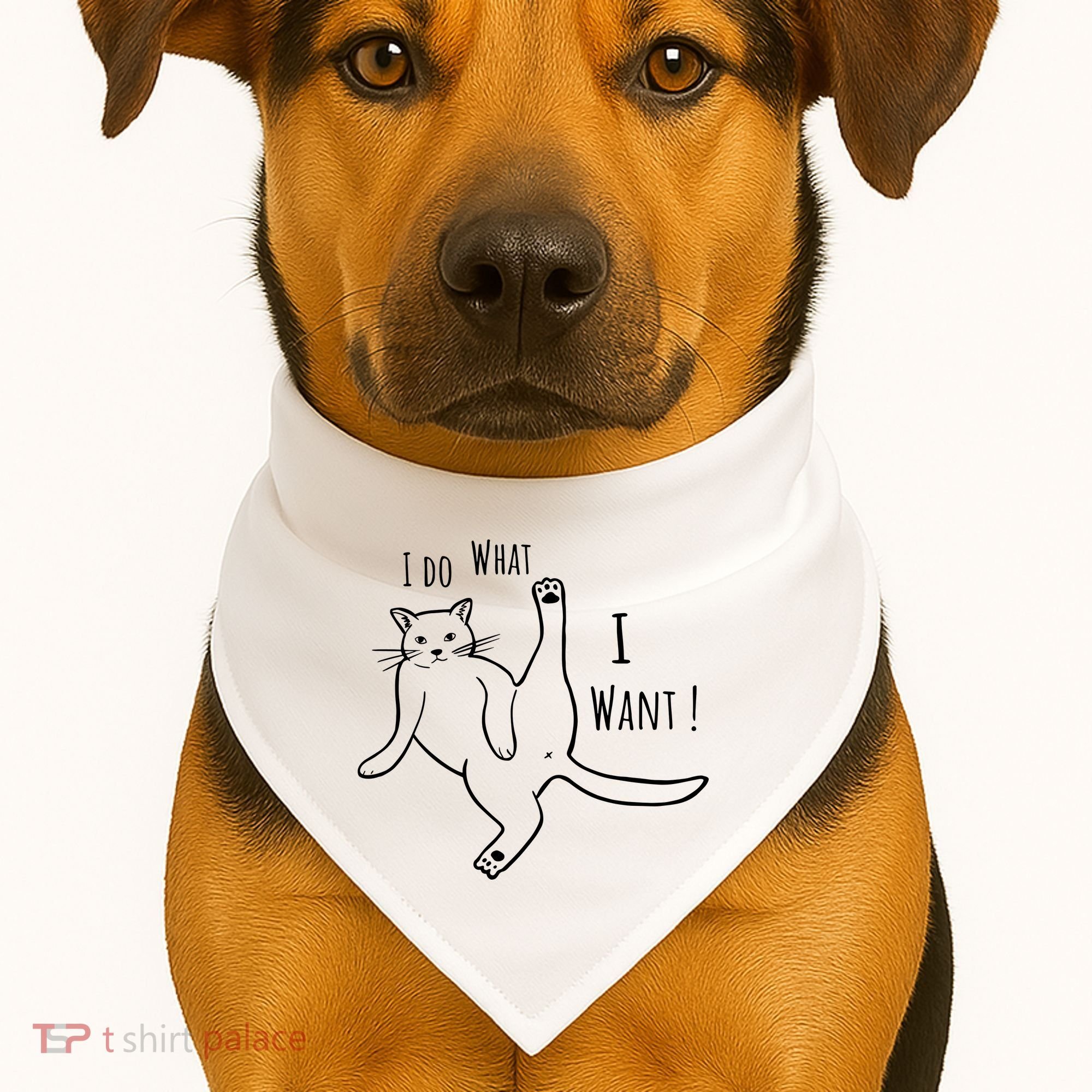 I Do What I Want Cat USA-Made Doggie Bandana