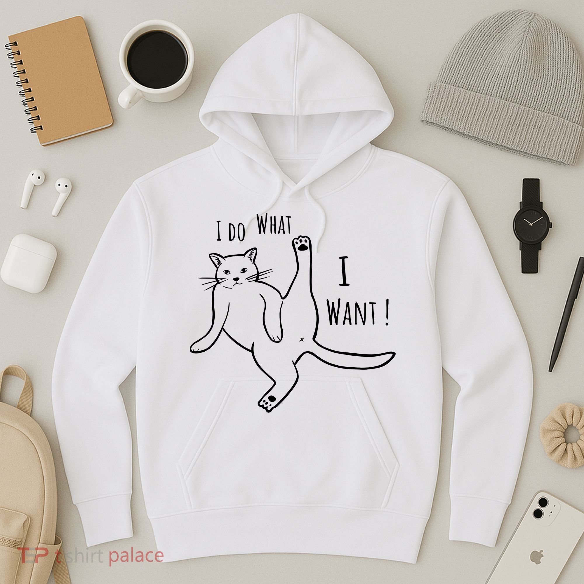 I Do What I Want Cat Hoodie