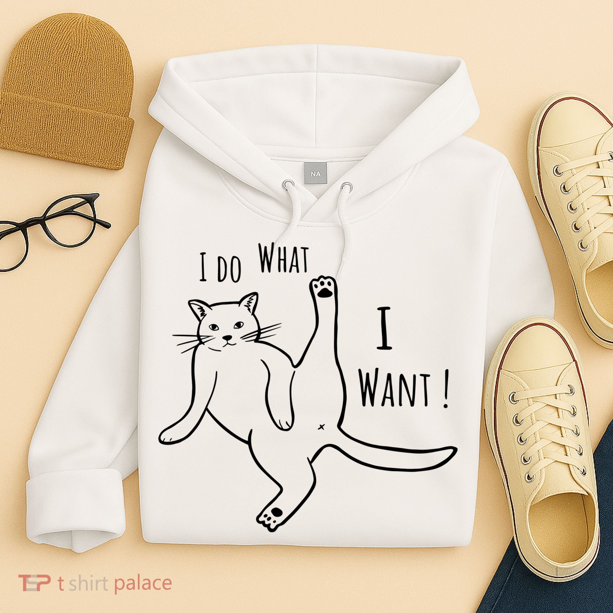 I Do What I Want Cat Hoodie