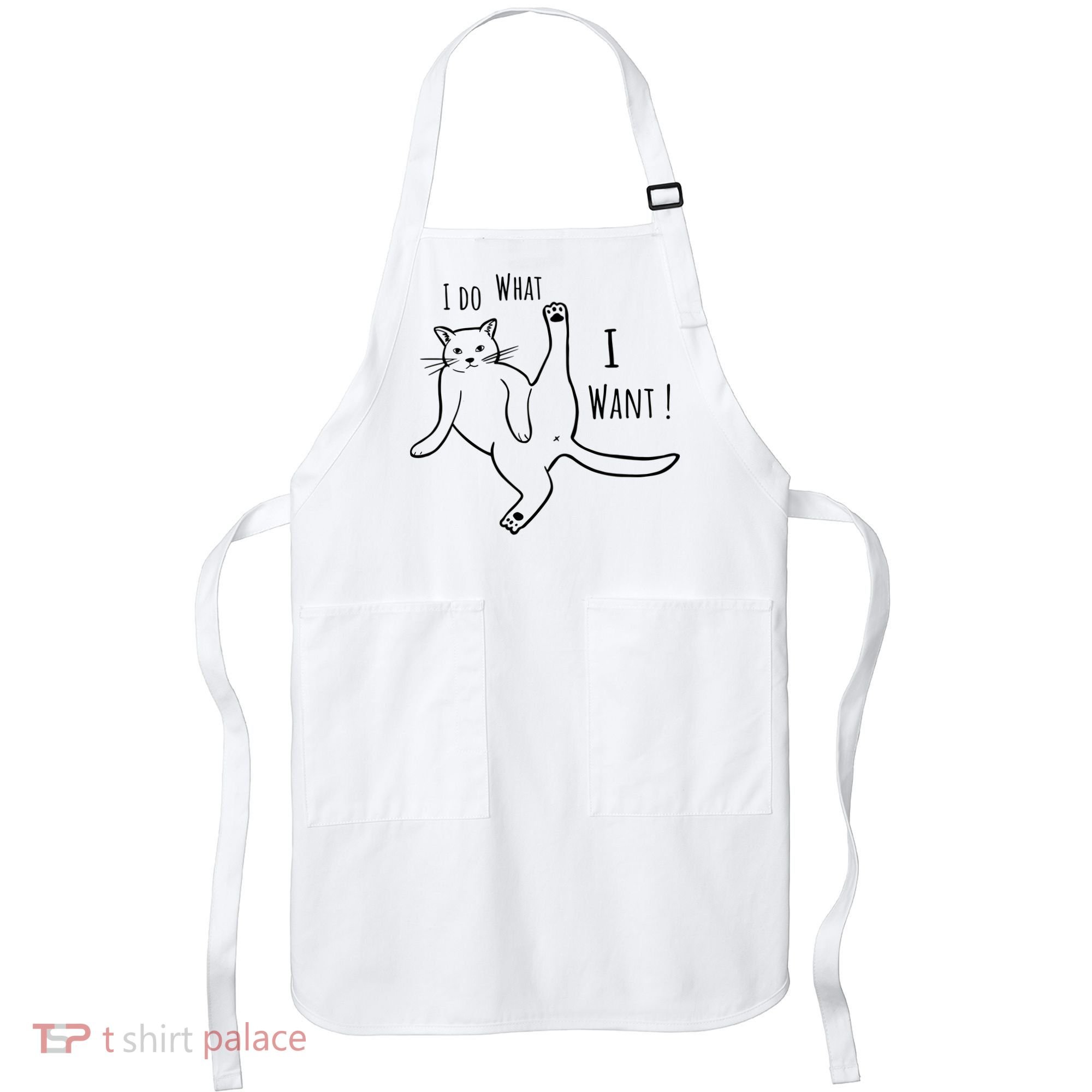 I Do What I Want Cat Apron