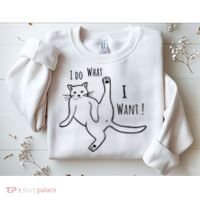 I Do What I Want Cat Sweatshirt thumb 2