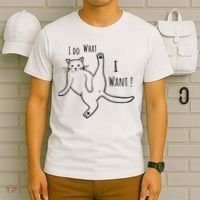 I Do What I Want Cat T-Shirt thumb 6