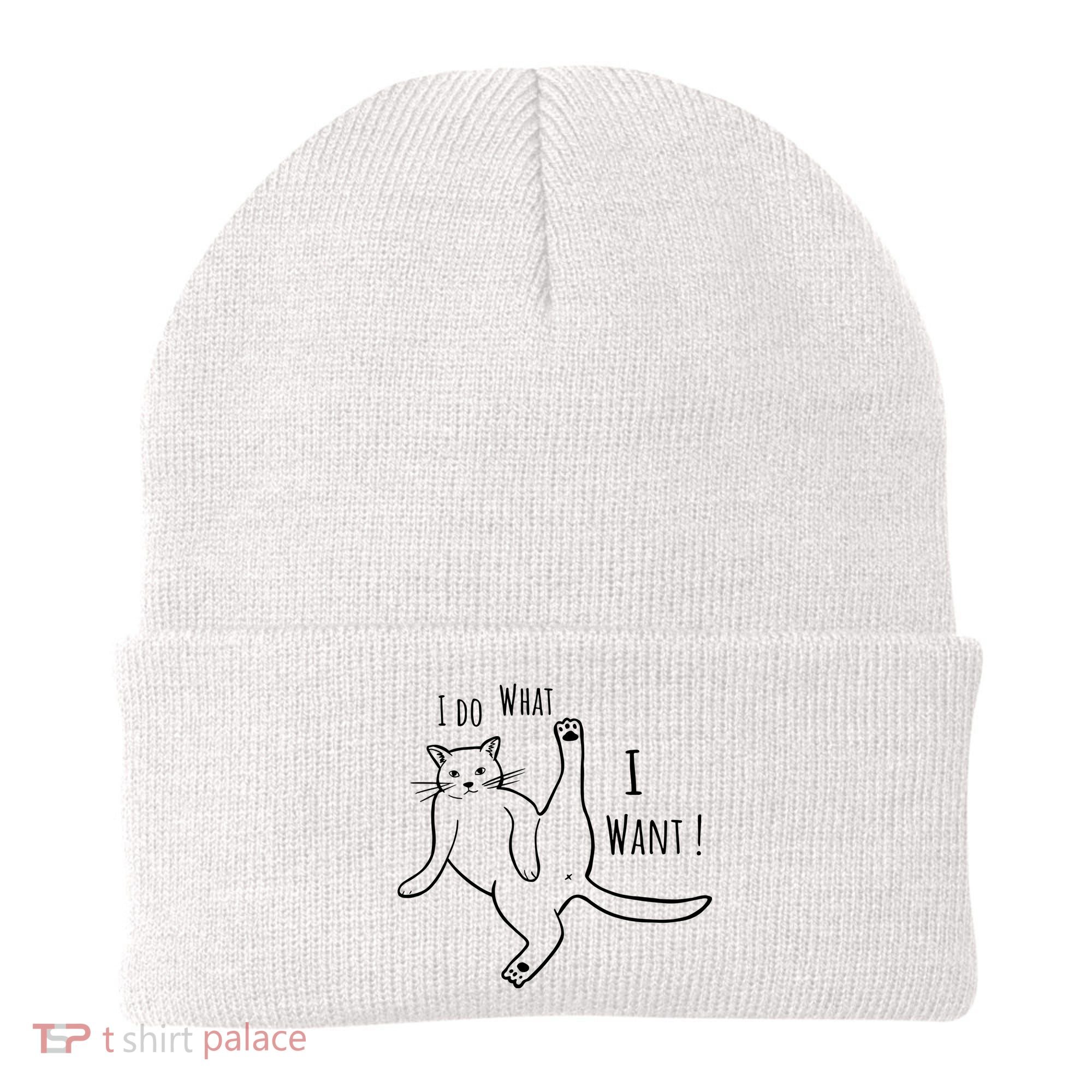 I Do What I Want Cat Beanie