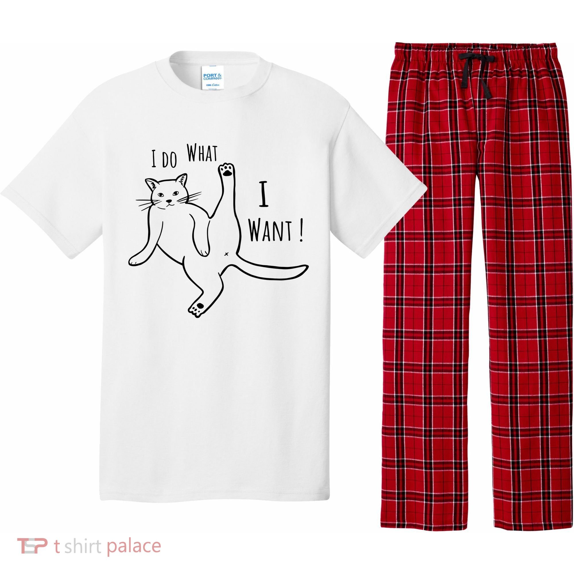 I Do What I Want Cat Pajama Set