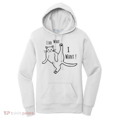 I Do What I Want Cat Women's Hoodie