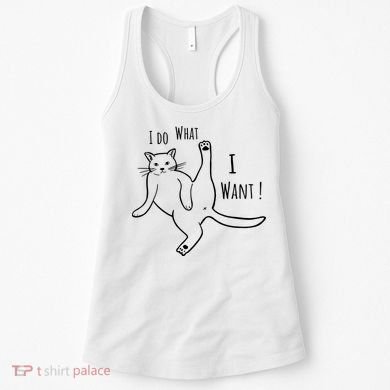 I Do What I Want Cat Women's Tank Top