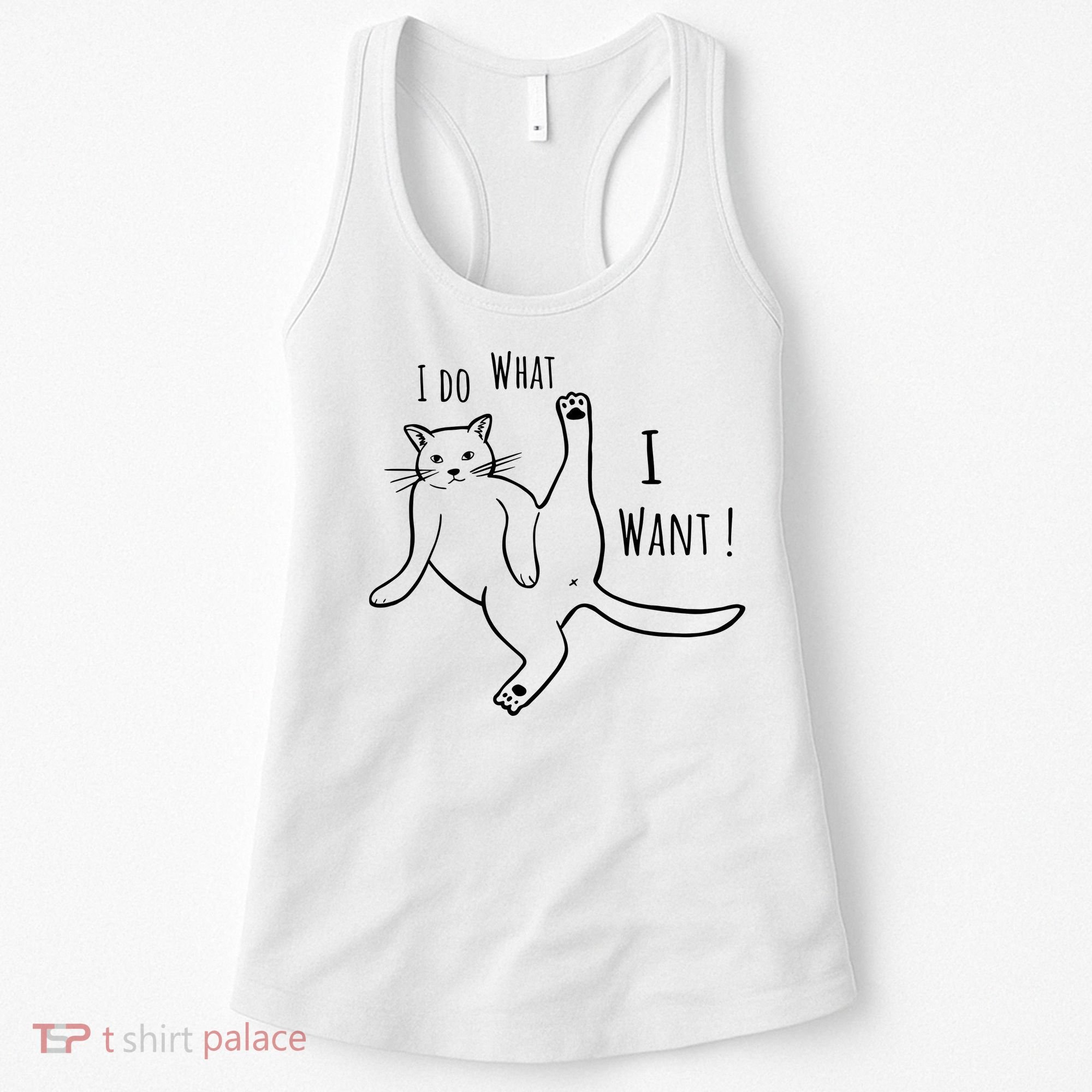 I Do What I Want Cat Women's Tank Top