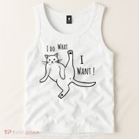 I Do What I Want Cat Tank Top thumb 2