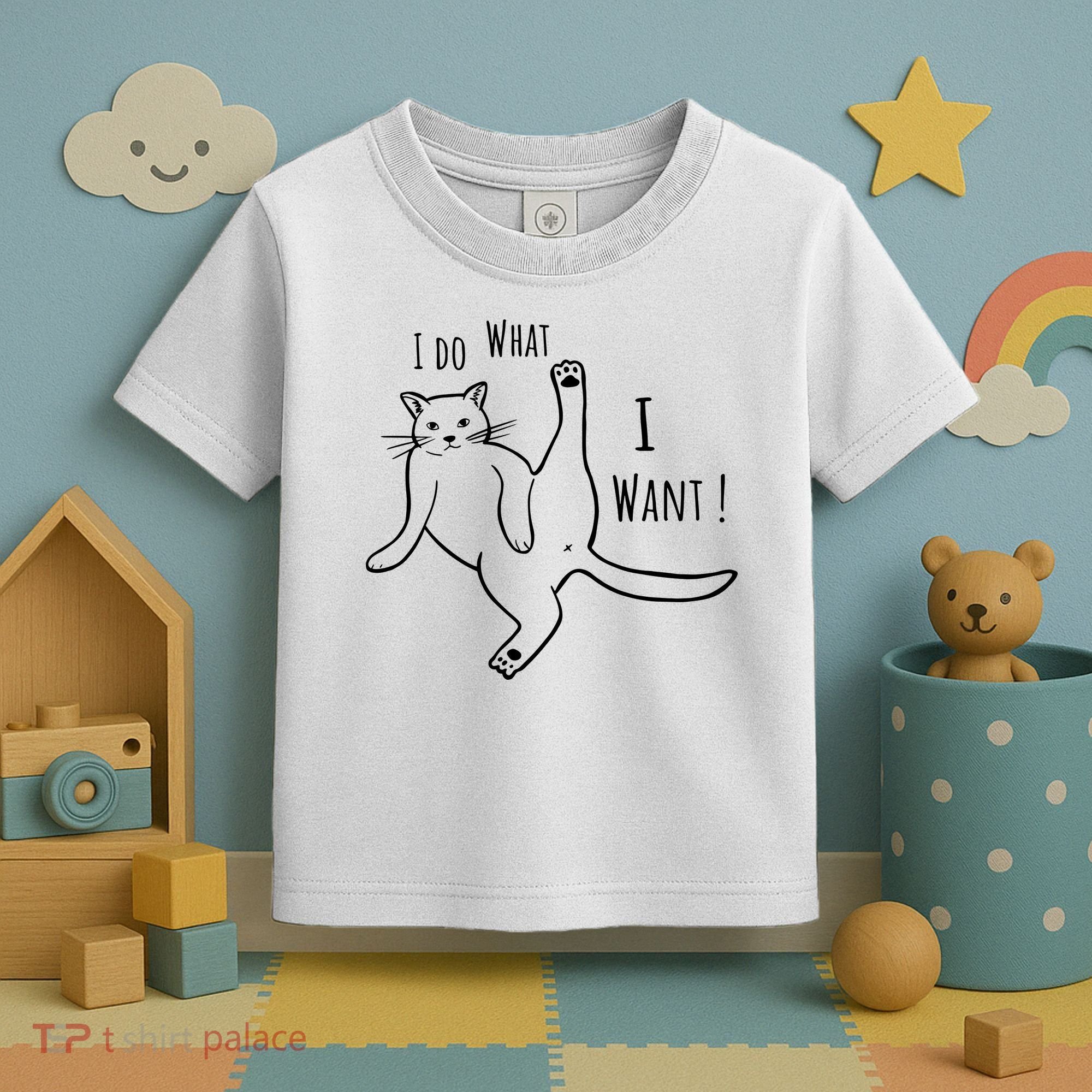 I Do What I Want Cat Toddler T-Shirt