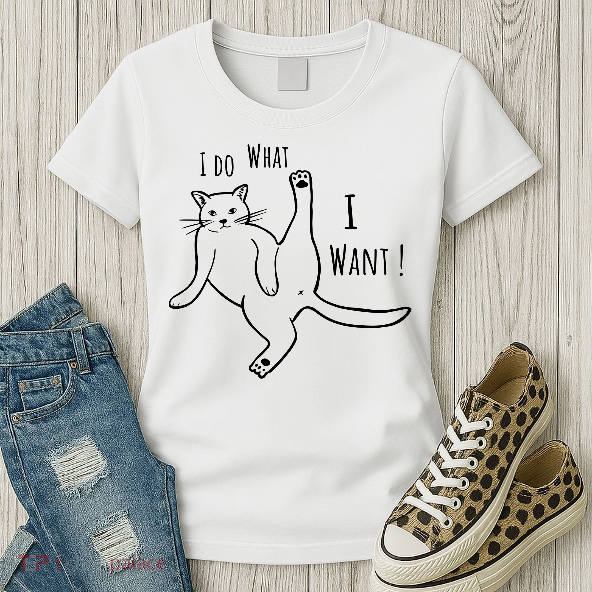 I Do What I Want Cat Women's T-Shirt