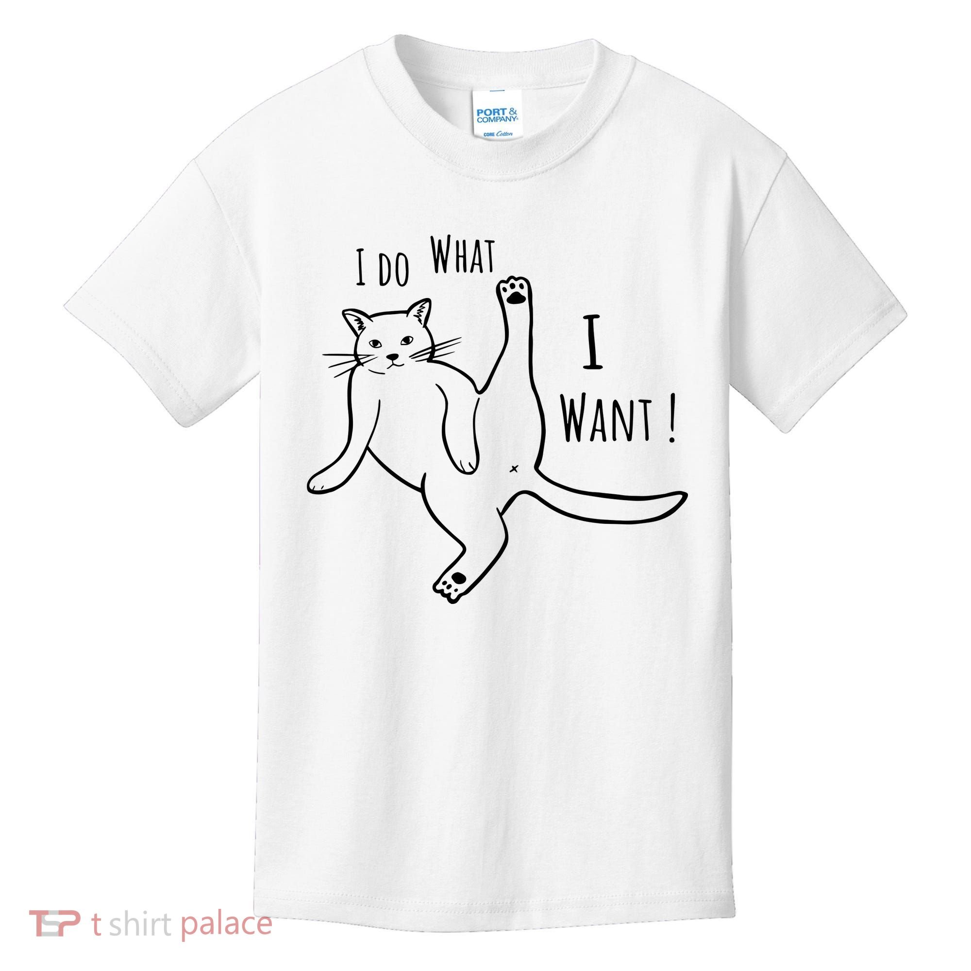 I Do What I Want Cat Kids T-Shirt