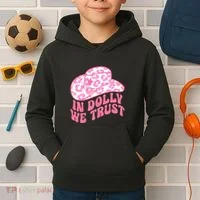 In Dolly We Trust Kids Hoodie thumb 2