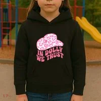 In Dolly We Trust Kids Hoodie thumb 3