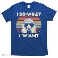 I Do What I Want Gift Funny Standard Poodle Vintage Retro Gift T-Shirt thumb 0