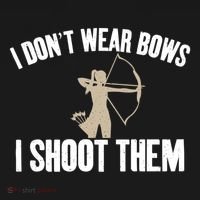 I Dont Wear Bows I Shoot Them Bowhunting Archery Gift Bucket Hat thumb 4