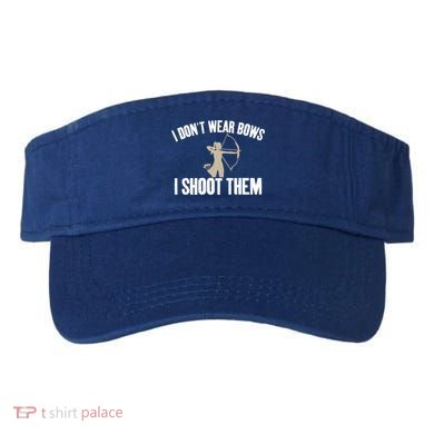 I Dont Wear Bows I Shoot Them Bowhunting Archery Gift Visor