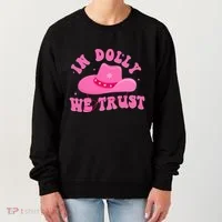 In Dolly We Trust Pink Hat Women's Sweatshirt thumb 0