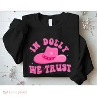 In Dolly We Trust Pink Hat Sweatshirt thumb 2
