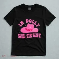 In Dolly We Trust Pink Hat T-Shirt thumb 5