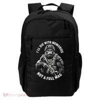 Ill Die With Memories Not A Full Mag Funny Bigfoot Backpack thumb 0