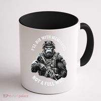 Ill Die With Memories Not A Full Mag Funny Bigfoot Coffee Mug thumb 1