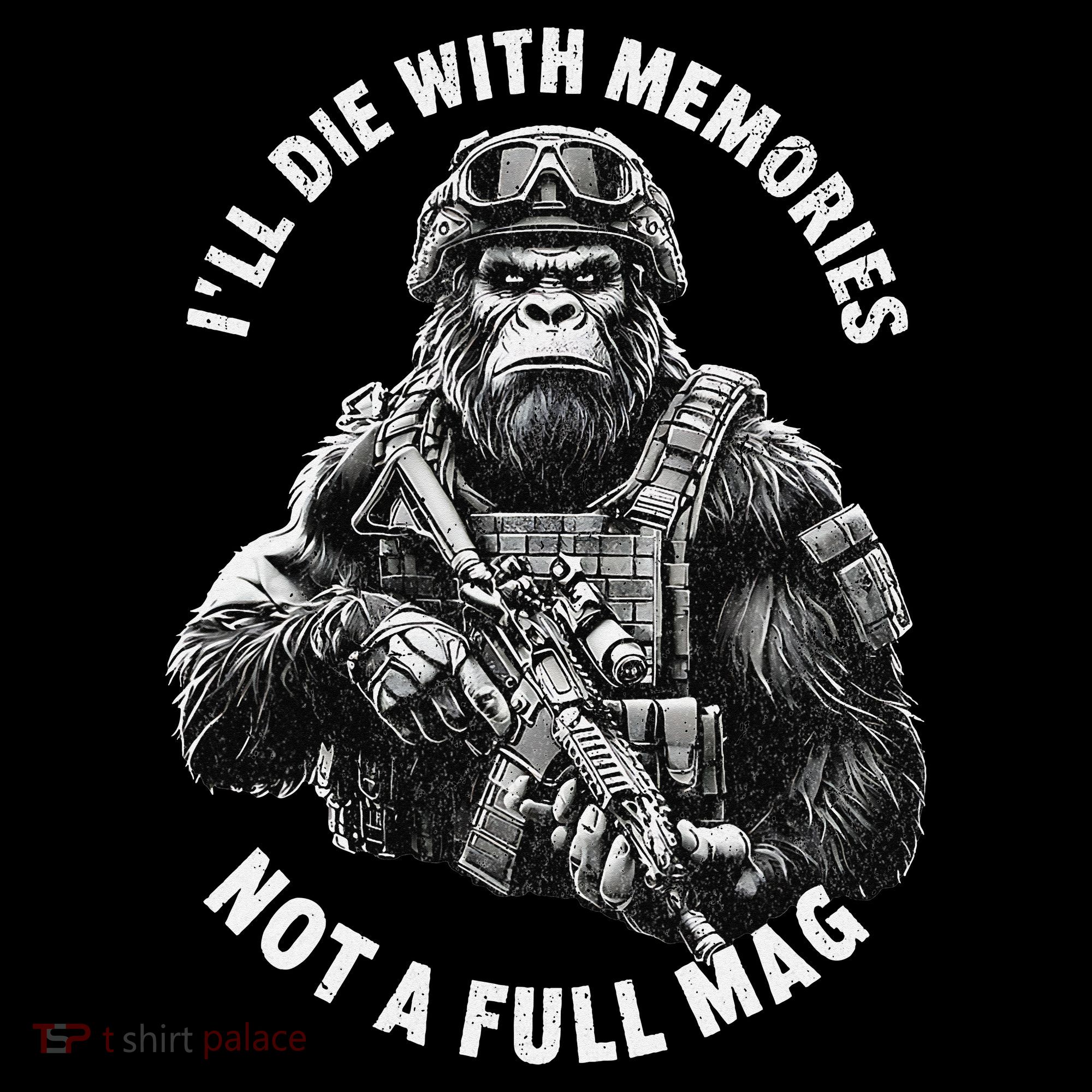 Ill Die With Memories Not A Full Mag Funny Bigfoot Coffee Mug