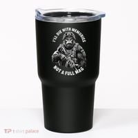 Ill Die With Memories Not A Full Mag Funny Bigfoot Tumbler thumb 0