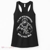 Ill Die With Memories Not A Full Mag Funny Bigfoot Women's Tank Top thumb 0