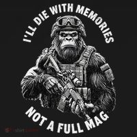 Ill Die With Memories Not A Full Mag Funny Bigfoot Visor thumb 3