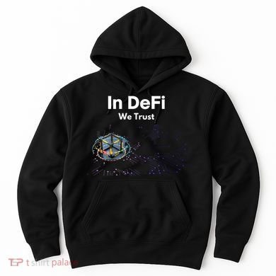 In DeFi We Trust Cryptocurrency Bitcoin Ethereum Blockchain Hoodie