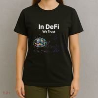 In DeFi We Trust Cryptocurrency Bitcoin Ethereum Blockchain T-Shirt thumb 4