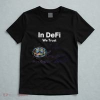 In DeFi We Trust Cryptocurrency Bitcoin Ethereum Blockchain T-Shirt thumb 5