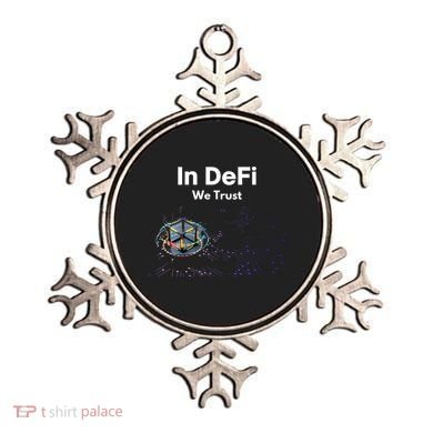 In DeFi We Trust Cryptocurrency Bitcoin Ethereum Blockchain Ornament