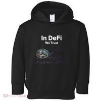 In DeFi We Trust Cryptocurrency Bitcoin Ethereum Blockchain Toddler Hoodie thumb 0