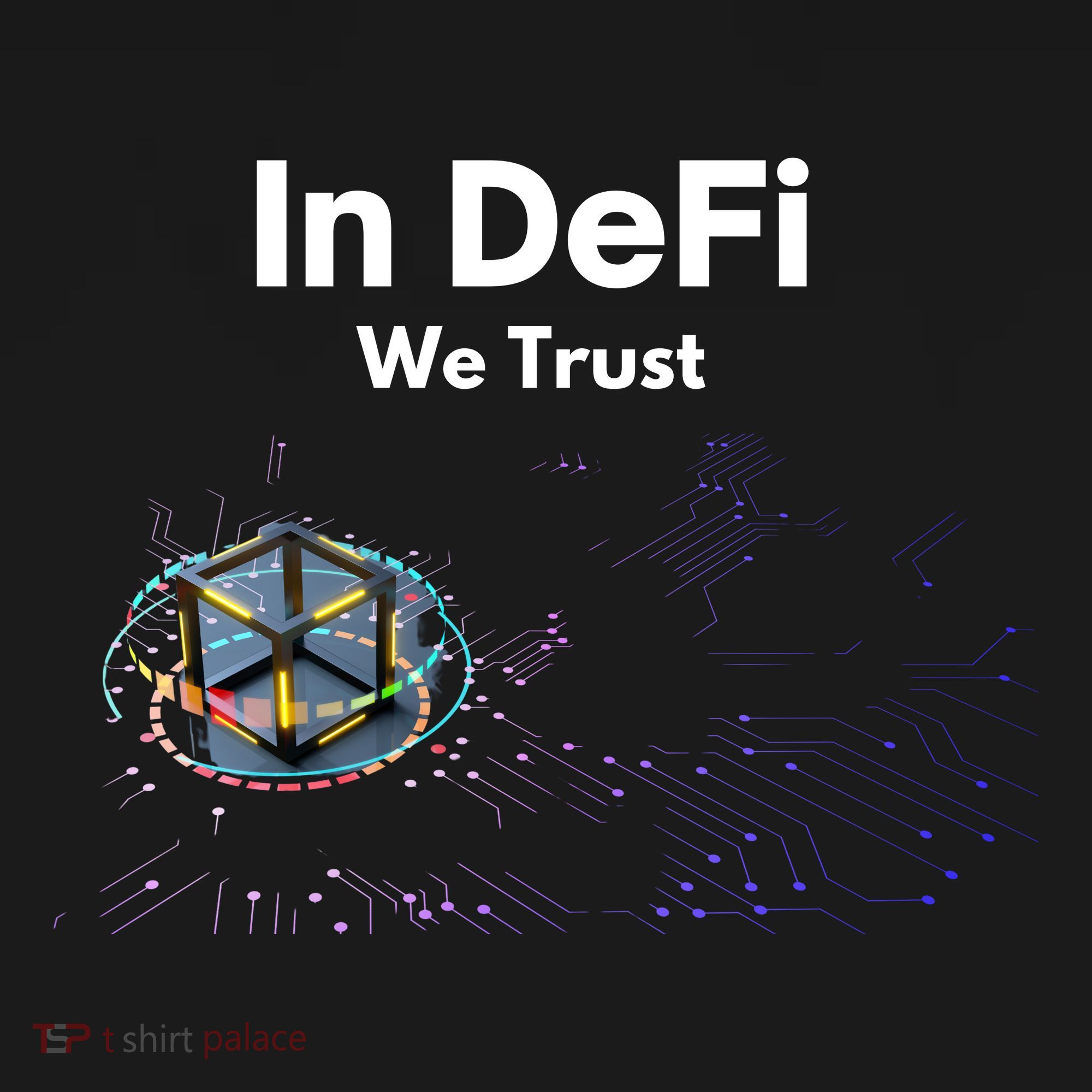 In DeFi We Trust Cryptocurrency Bitcoin Ethereum Blockchain Toddler Hoodie