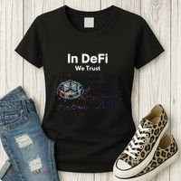 In DeFi We Trust Cryptocurrency Bitcoin Ethereum Blockchain Women's T-Shirt thumb 3