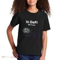 In DeFi We Trust Cryptocurrency Bitcoin Ethereum Blockchain Kids T-Shirt thumb 2
