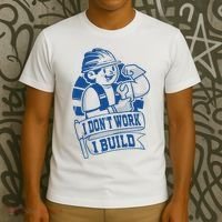 I Don't Work I Build Construction Worker T-Shirt thumb 3