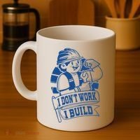 I Don't Work I Build Construction Worker Coffee Mug thumb 4