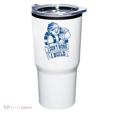 I Don't Work I Build Construction Worker Tumbler