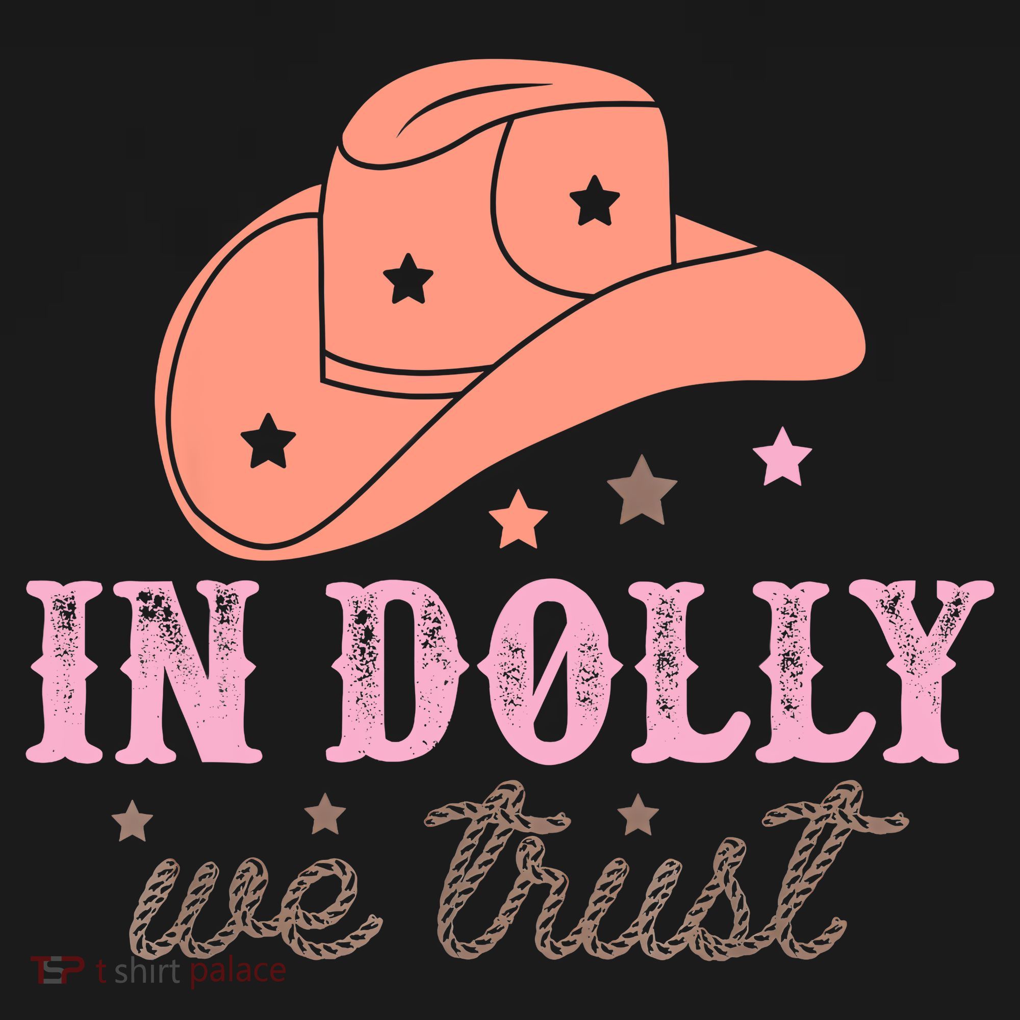 In Dolly We Trust Pink Western Hat Tote Bag