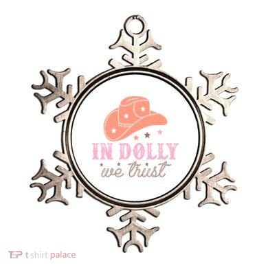 In Dolly We Trust Pink Western Hat Ornament