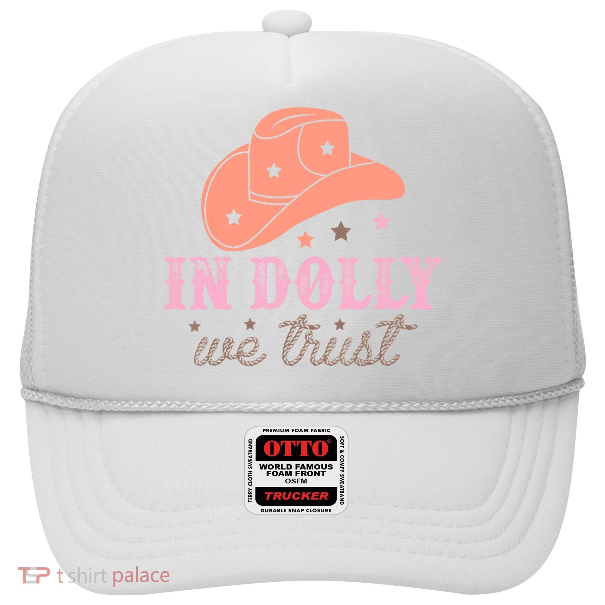 In Dolly We Trust Pink Western Hat Hat