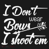 I Don't Wear Bows I Shoot Them Archery Girl Bucket Hat thumb 4