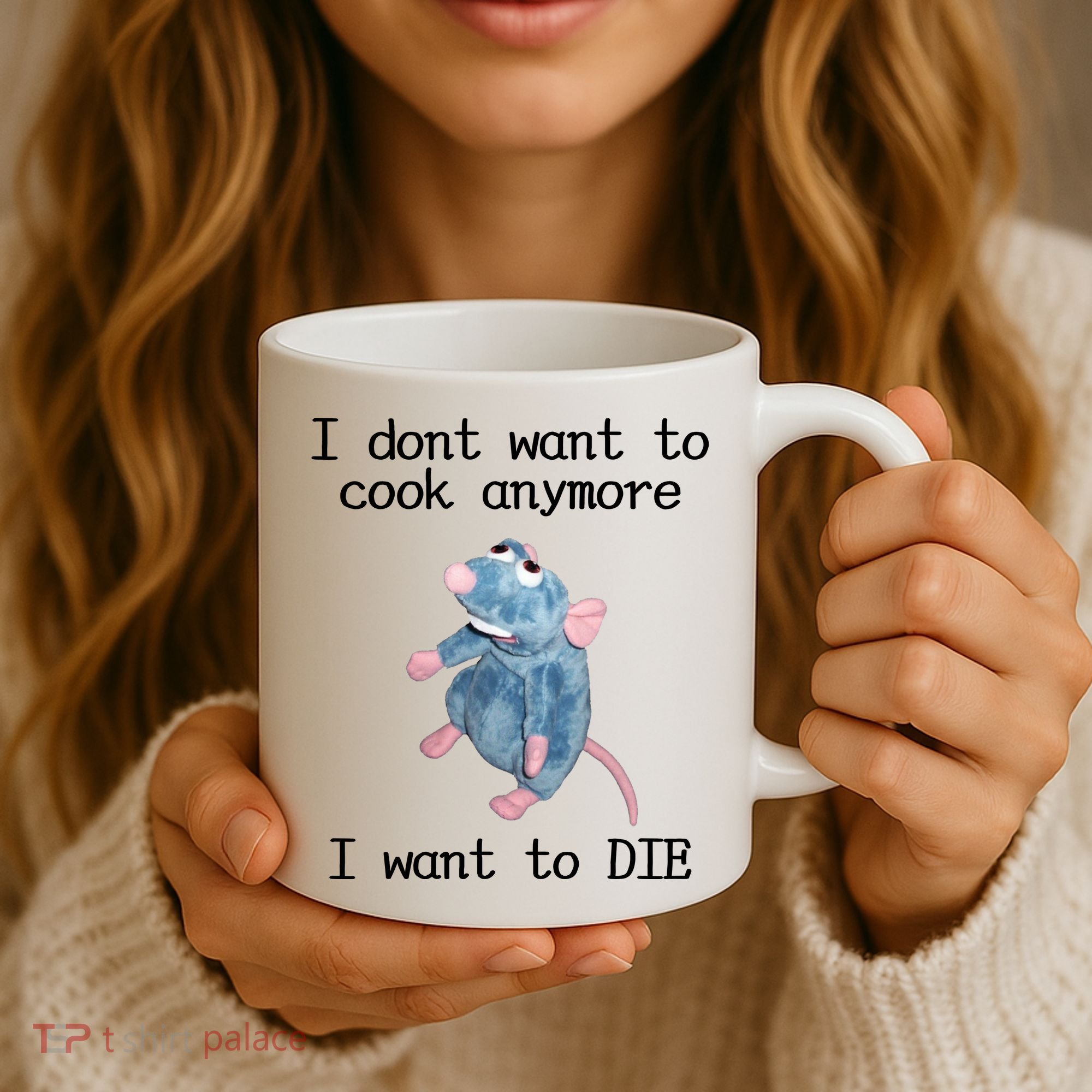 I Don't Want To Cook Anymore I Want To DIE Rat Meme Coffee Mug